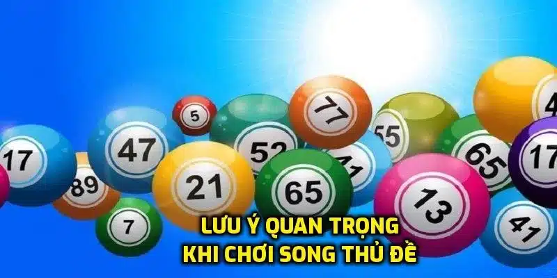 Lưu ý khi chơi song thủ đề